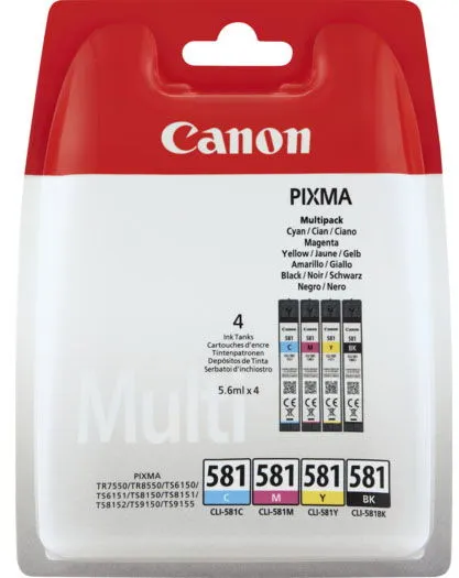 Canon CLI-581 Multi Pack moniväriset mustepatruunat