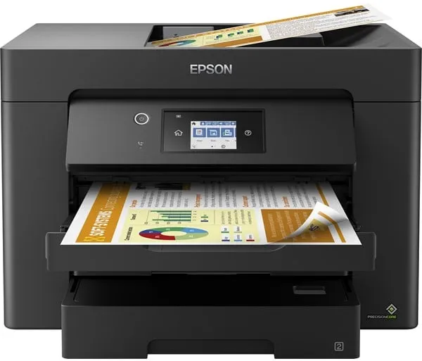 Epson WorkForce WF-7830DTWF A3 All in One Mustesuihkutulostin Monitoimilaite Faksilla - Väri - Muste