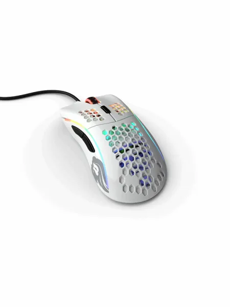 Glorious Model D - Glossy White - Gaming Hiiri - Optinen - 6 painiketta - Valkoinen RGB-LED-valoilla