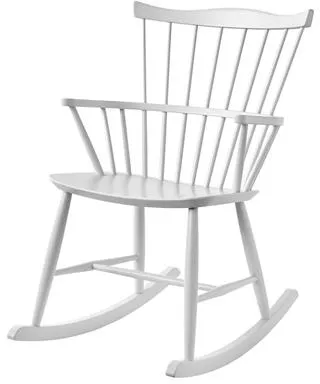 FDB Møbler J52G Keinutuoli Valkoinen