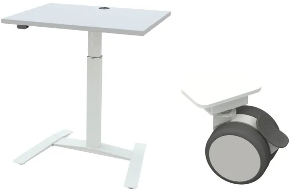 Yksipylväinen pöytä - Pyörät