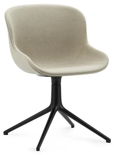 Normann Copenhagen Hyg Kääntyvä Verhoiltu Tuoli Musta Alumiini/Main Line Flax MLF20