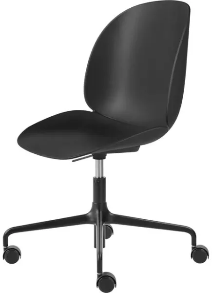 GUBI Beetle Toimistotuoli Matta Musta/Musta