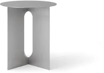 Audo Androgyne Base sivupöydän jalusta, harjattua terästä