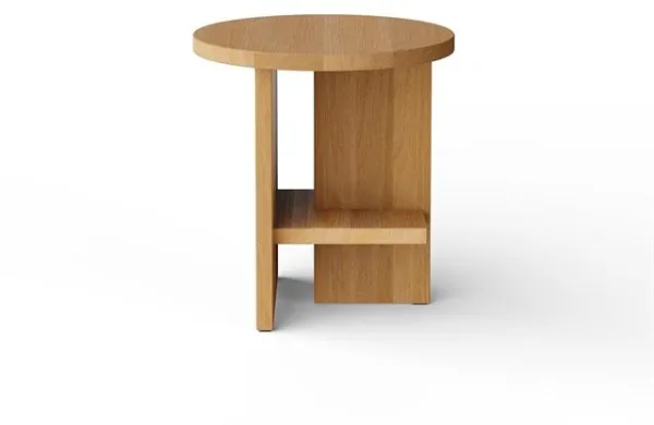 NINE Tee Sivupöytä Pyöreä Tammi