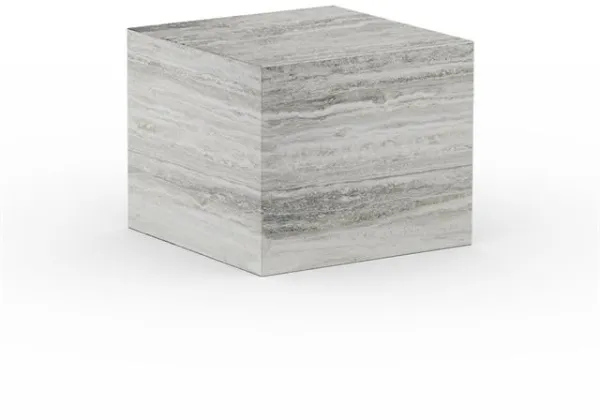 NORR11 Cubism Sohvapöytä Pieni Hopea Travertiini