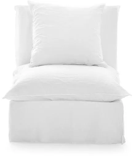 Gervasoni Ghost 06 Modulaarinen sohva ilman käsinojia Lino Bianco