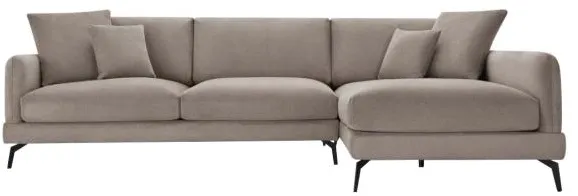 Furnhouse Maggie oikealle suunnattu vaaleanruskea kangas 293x165x98cm