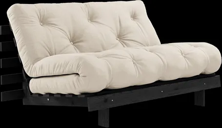 Karup Design Roots Vuodesohva Roots Patjalla 140x200 Beige/Mustalakattu