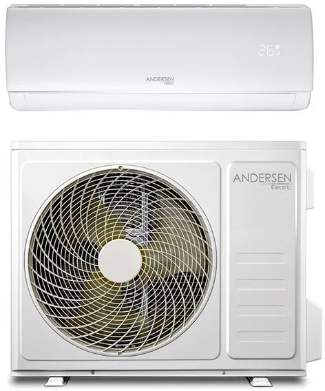 Andersen Electric AE 12000 Ilma/Ilma-lämpöpumppu WiFi:llä, 3,8 kW, 5–72 m², valkoinen